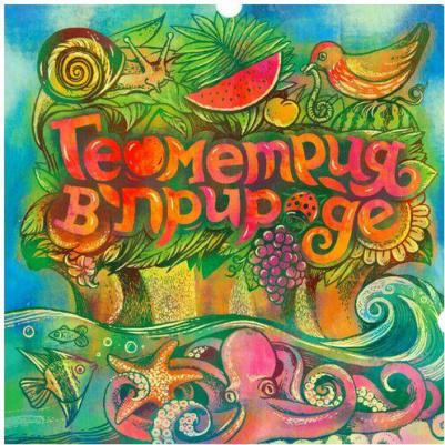 Интерактивные картонные книги для малышей "Геометрия в природе" развивающие познавательные книги для детей – фото 1