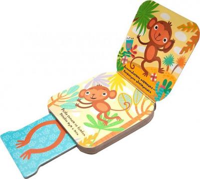 Книжка Мозаика-Синтез Попрыгунчики Мартышка – фото 1