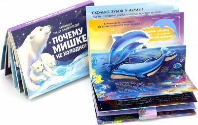 Книжка-панорамка. Факты в кармане. Откуда звезды на дне и почему мишке не холодно? – фото 2