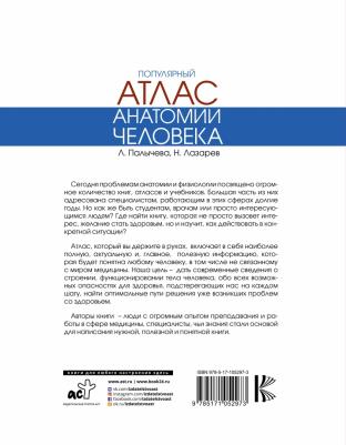 Палычева Любовь Николаевна, Лазарев Николай Васильевич. Популярный атлас анатомии человека – фото 2