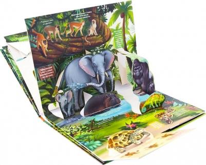 POP UP энциклопедия. Живая планета. Джунгли (книжка-панорамка) – фото 4