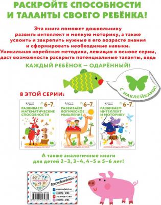 Развиваем интеллект и моторику: для детей 6-7 лет (с наклейками) – фото 1