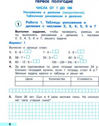 Тетрадь учебных достижений Просвещение Математика. 3 класс. новый ФП. 2023 год, Волкова – фото 2