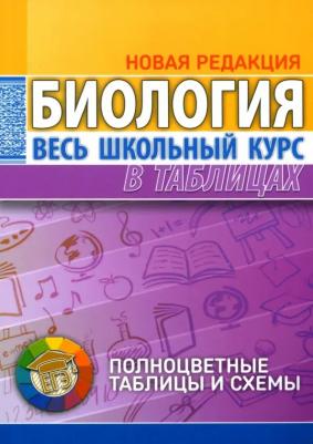 Ёлкина Лариса Владимировна. Биология. Весь школьный курс в таблицах. 6-е издание, исправленное