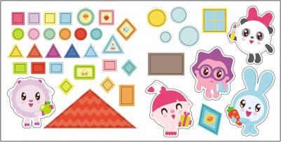 Книжка с заданиями "Малышарики с наклейками. Форма" – фото 5