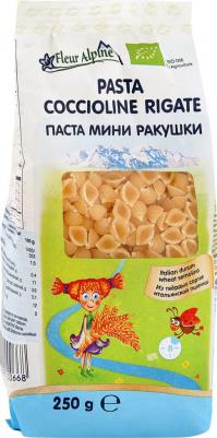 Паста Organic Pasta Coccioline Rigate "Мини ракушки", 250гр