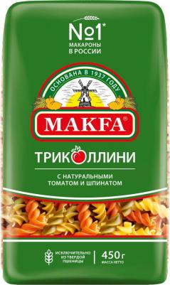 Макаронные изделия Триколинни спирали с натуральными томатом и шпинатом, 450 г – фото 2