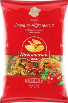 Макароны №366.5 Спирали Три цвета 450г – фото 1