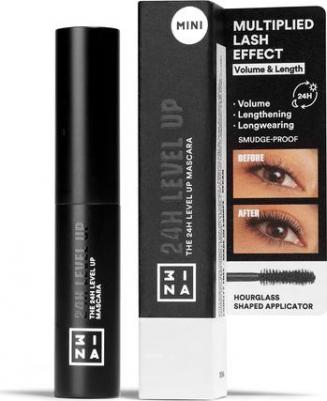 MAKEUP The 24H Level Up Mascara 900 Black Volume & Length Definition Дорожный размер Для чувствительных глаз Нормальный Мини – фото 1
