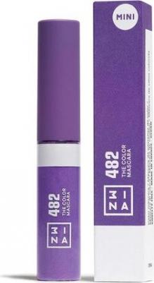 MAKEUP The Color Mascara 482 Фиолетовая тушь для ресниц с растительным кератином Volume and Lift Дорожный формат 5,5 мл – фото 8