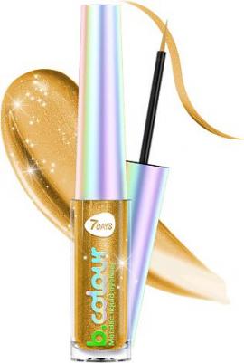 Подводка для глаз жидкая с эффектом металлик B.Colour Metallic Liquid Eyeliner т.07 Gold 3,3 мл – фото 10