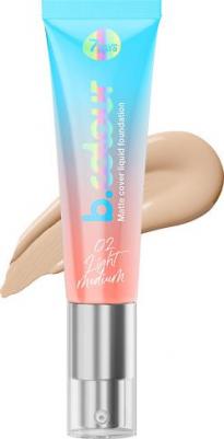 Тональный крем для лица B.Colour Matte Cover Liquid Foundation т.02 Light medium 30 мл – фото 2