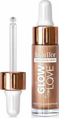 Хайлайтер для лица жидкий Alvin Do'R Glow In Love 02 бронзовый 15 мл