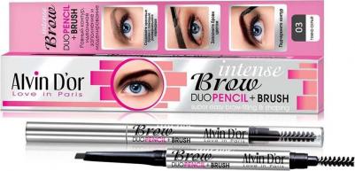 Карандаш для бровей с щеточкой Alvin Do'R Intense Brow 03 темно-серый