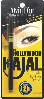 Карандаш для глаз автоматический водостойкий HOLLYWOOD Тон 01 black – фото 2
