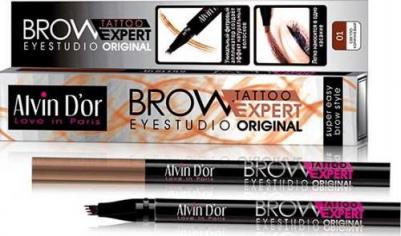 Маркер для бровей Alvin Do'R Brow Tattoo 02 Dark Brown темно-коричневый – фото 3