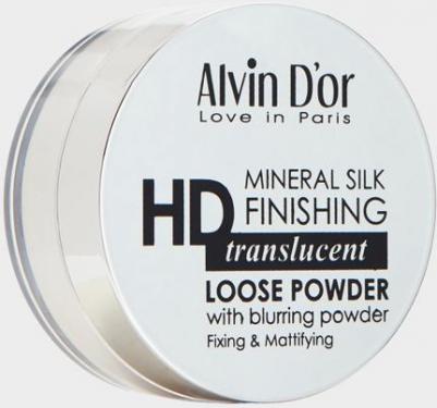 Пудра для лица рассыпчатая Alvin Do'R Hd Mineral Silk Finishing белая