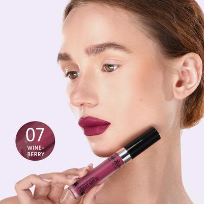 Помада жидкая бархатно-матовая Velvet Matte, 07 wineberry, винный – фото 3