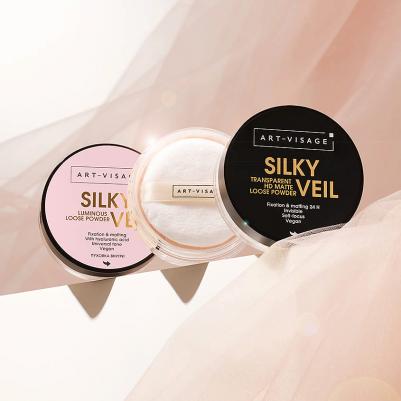 Рассыпчатая Пудра Silky Veil 302 Матирующая Телесная – фото 4