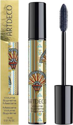 Водостойкая тушь для ресниц Volume Supreme Mascara с гибкой резиновой щеточкой для длины и объема 15 мл 2 сине-черный – фото 7