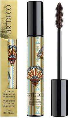 Водостойкая тушь для ресниц Volume Supreme Mascara с гибкой резиновой щеточкой для длины и объема 15 мл - коричневый – фото 8