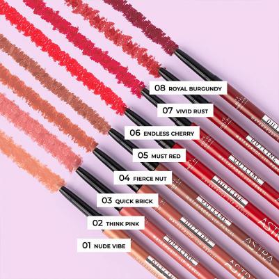 Карандаш Make-Up для губ Outline Waterproof Lip Pencil 06 Endless Cherry – фото 3