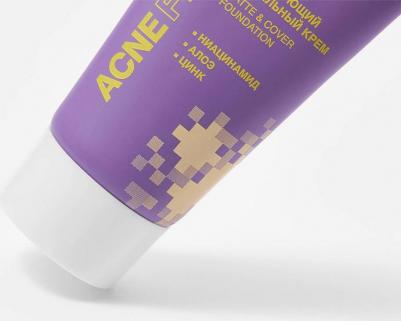 Тональный крем для лица Matte & cover foundation acne fighter 25 мл – фото 5