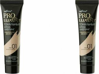 Pro Luxury Тональный крем-лифтинг с гиалуроновой кислотой №01 30мл – фото 4