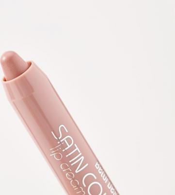 помада-карандаш для губ Satin Colors полуматовая, оттенок 11 капучино – фото 3