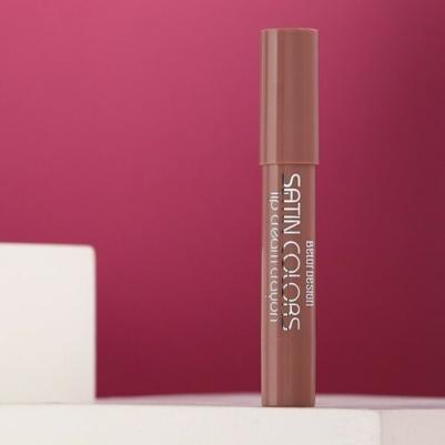 помада-карандаш для губ Satin Colors полуматовая, оттенок 11 капучино – фото 17