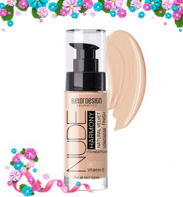 Тональный крем для лица Nude Harmony, тон 203 Medium beige – фото 10