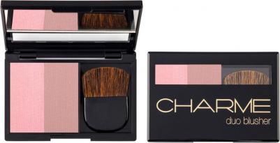 Румяна для лица двухцветные Duo Blusher тон 03 Коричневая камея – фото 5