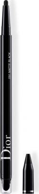 Карандаш для глаз Diorshow 24H Stylo водостойкий, Matte Black, №091, 0,2 г