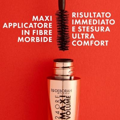 DEBORAH Тушь для ресниц максимальный объем с керамидами 24Ore Instant Maxi Volume Mascara – фото 2
