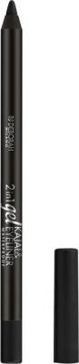 Карандаш для век гелевый Gel Kajal & Eyeliner Pencil 2 in 1 т.01 Черный – фото 2