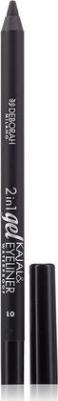 Карандаш для век гелевый Gel Kajal & Eyeliner Pencil 2 in 1 т.01 Черный