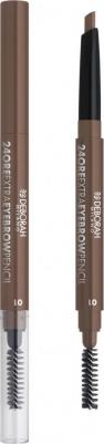 Карандаш-стайлер для бровей стойкий 24 Ore Extra Eyebrow Pencil т.02 – фото 3