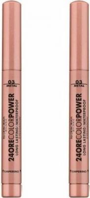 Тени-карандаш 24 Ore Color Power Eyeshadow 03 Розово-бронзовый – фото 9