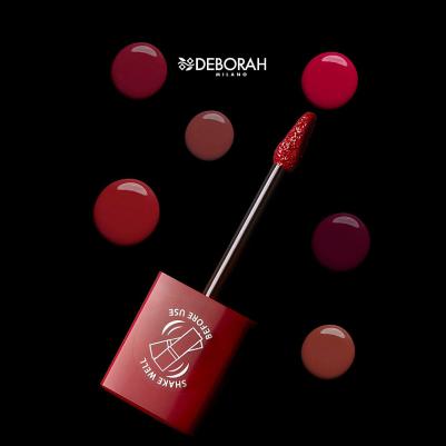 Жидкая помада Milano Super Vinyl № 3, вишнево-розовый, интенсивный цвет, не оставляет следов и сохраняет блеск до 16 часов – фото 3