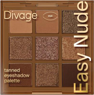 Палетка теней для век Easy Nude Tanned eyeshadow palette 9г – фото 3