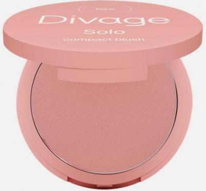 Румяна для лица компактные Solo Compact Blush Тон 09 rosy peach персиковый розовый – фото 1