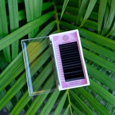 Черные ресницы одна длина 16 линий C+ 0.12 9