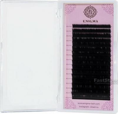 Черные ресницы одна длина 16 линий D+ 0.1 8 – фото 2