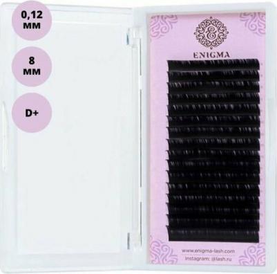 Черные ресницы одна длина 16 линий D+ 0.12 8 – фото 1