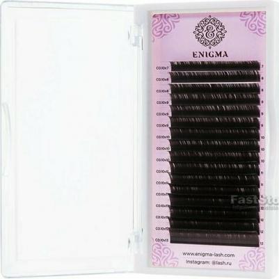 Коричневые ресницы цвет "Мокка" D 0.07 (микс) 8-12 мм 16 линий – фото 1