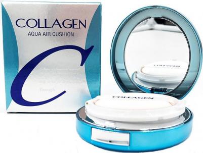 Крем-кушон тональный с экстрактом коллагена Aqua air Cushion, тон 13