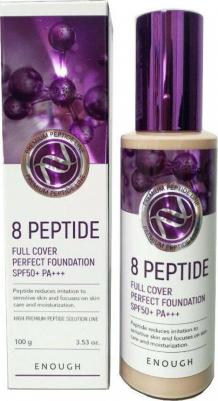 Основа тональная 8 Peptide full cover perfect foundation #21 100г – фото 11