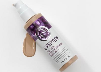 Основа тональная 8 Peptide full cover perfect foundation #21 100г – фото 12