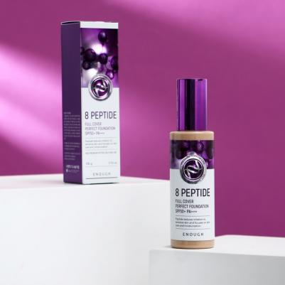 Основа тональная 8 Peptide full cover perfect foundation #21 100г – фото 18