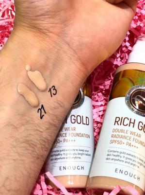 Основа тональная Rich Gold Double Wear Radiance Foundation #13 100мл – фото 4